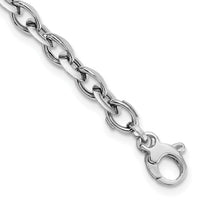 14K White Polished Fancy Link Bracelet-FB1954-7.75