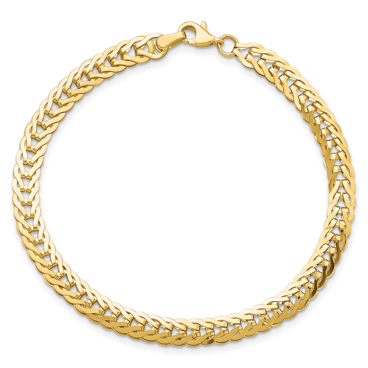 14K Polished Fancy Link 7.5in Bracelet-FB1962-7.5
