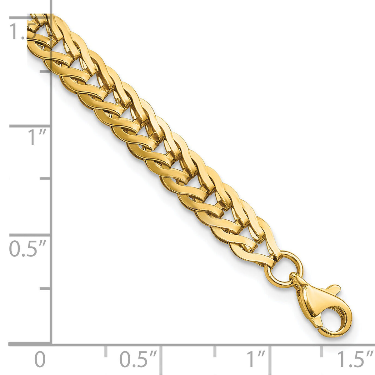 14K Polished Fancy Link 7.5in Bracelet-FB1962-7.5