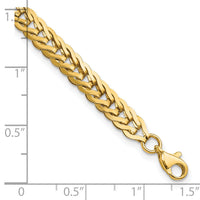 14K Polished Fancy Link 7.5in Bracelet-FB1962-7.5