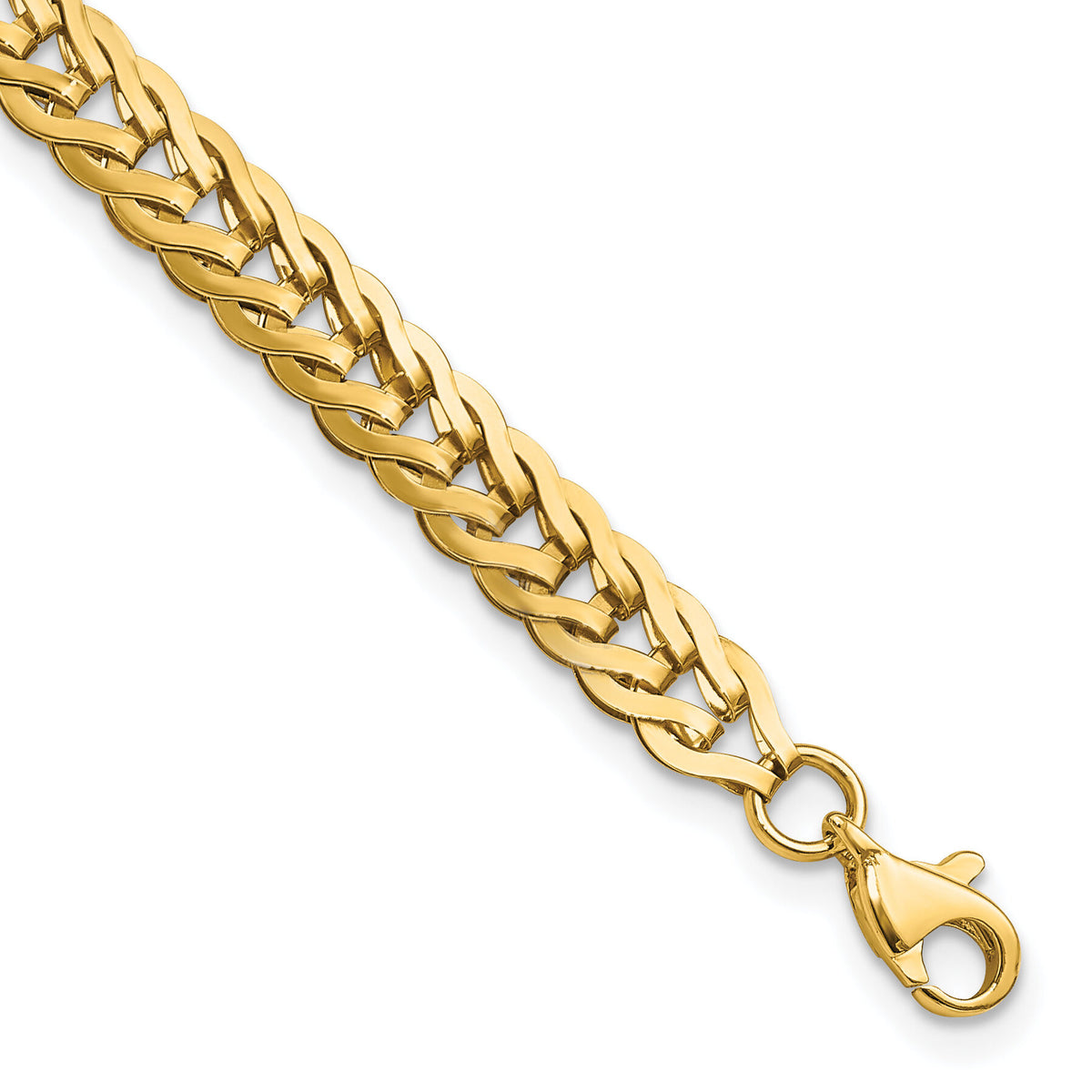 14K Polished Fancy Link 7.5in Bracelet-FB1962-7.5