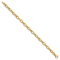 14K Polished Fancy Link Bracelet-FB1963-7.75