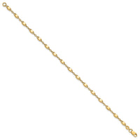 14K Polished Fancy Link Bracelet-FB1995-7.5