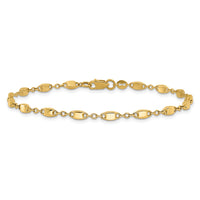 14K Polished Fancy Link Bracelet-FB1995-7.5
