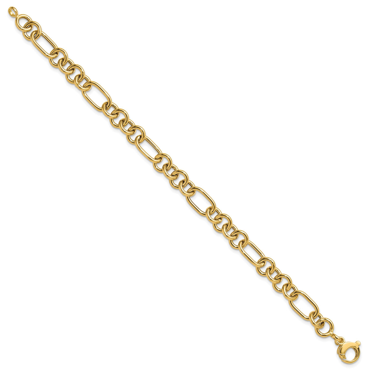 14K Polished Fancy Link Bracelet-FB2011-7.75