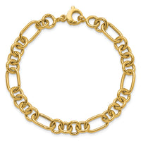 14K Polished Fancy Link Bracelet-FB2011-7.75