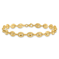 14K Fancy Link 7.75in Bracelet-FB2026-7.75