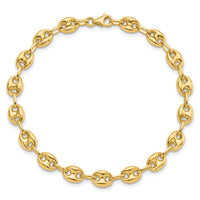 14K Fancy Link 7.75in Bracelet-FB2026-7.75