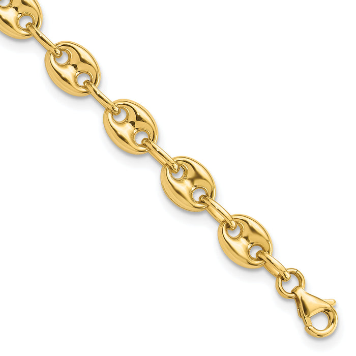 14K Fancy Link 7.75in Bracelet-FB2026-7.75