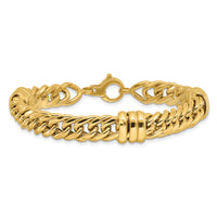 14K Polished Fancy Link Bracelet-FB2037-7.5