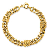 14K Polished Fancy Link Bracelet-FB2037-7.5
