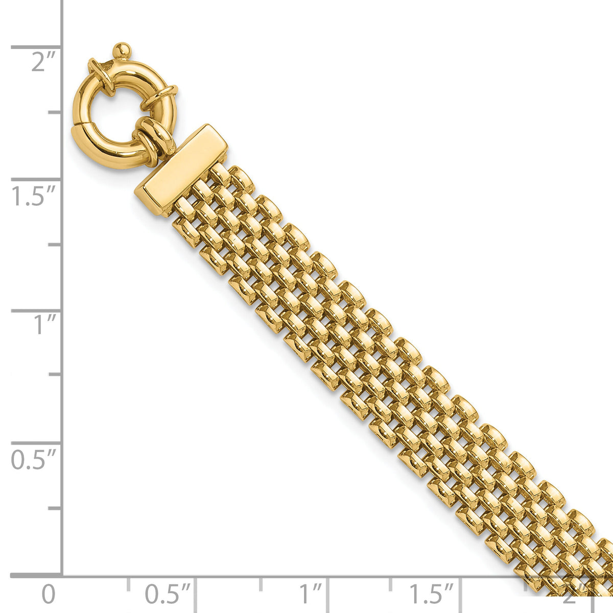 14K Polished Fancy Link Bracelet-FB2042-7.5