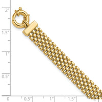 14K Polished Fancy Link Bracelet-FB2042-7.5