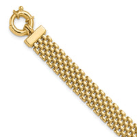 14K Polished Fancy Link Bracelet-FB2042-7.5