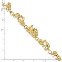 14k Noah's Ark Bracelet-FB375-7