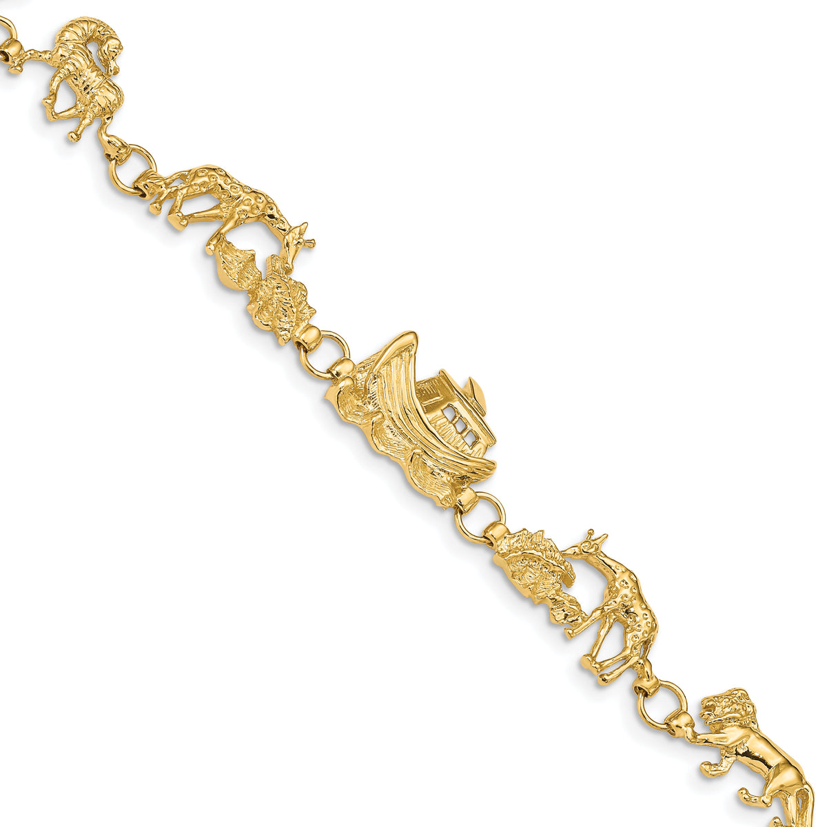 14k Noah's Ark Bracelet-FB375-7