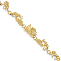 14k Noah's Ark Bracelet-FB375-7