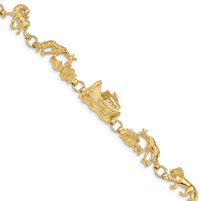 14k Noah's Ark Bracelet-FB375-7
