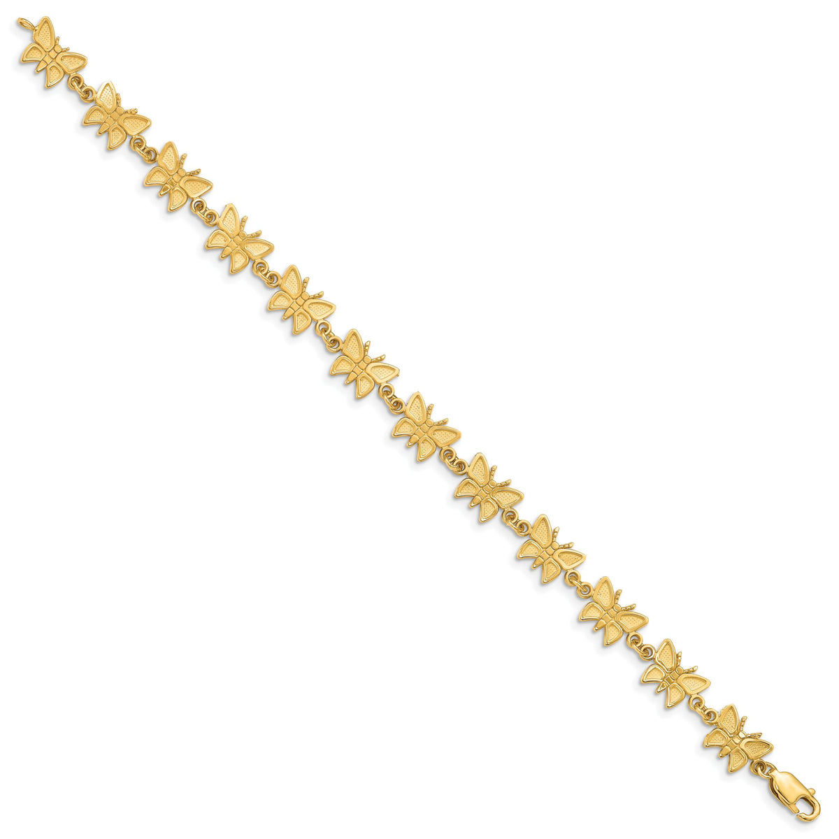 14k Butterfly Bracelet-FB721-7