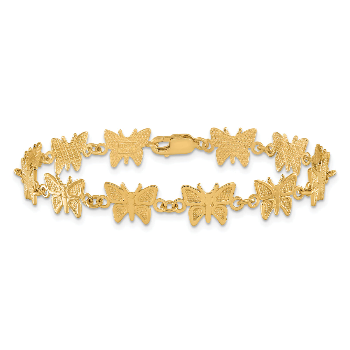 14k Butterfly Bracelet-FB721-7