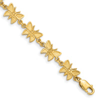 14k Butterfly Bracelet-FB721-7
