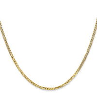 14k 2.2mm Flat Beveled Curb Chain-FBU060-30