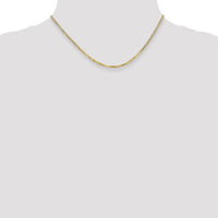 14k 2.2mm Flat Beveled Curb Chain-FBU060-16