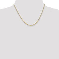 14k 2.2mm Flat Beveled Curb Chain-FBU060-18