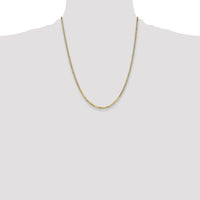 14k 2.2mm Flat Beveled Curb Chain-FBU060-22