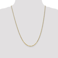 14k 2.2mm Flat Beveled Curb Chain-FBU060-24