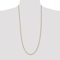 14k 2.2mm Flat Beveled Curb Chain-FBU060-30