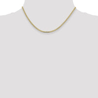 14k 2.3mm Flat Beveled Curb Chain-FBU070-16