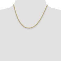 14k 2.3mm Flat Beveled Curb Chain-FBU070-18