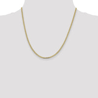 14k 2.3mm Flat Beveled Curb Chain-FBU070-20
