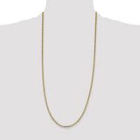 14k 2.3mm Flat Beveled Curb Chain-FBU070-30