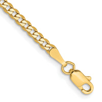14k 2.3mm Flat Beveled Curb Chain-FBU070-7