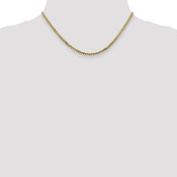 14k 2.9mm Flat Beveled Curb Chain-FBU080-16