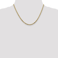 14k 2.9mm Flat Beveled Curb Chain-FBU080-18
