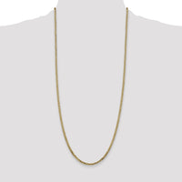 14k 2.9mm Flat Beveled Curb Chain-FBU080-30