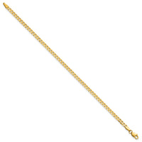 14k 2.9mm Flat Beveled Curb Chain-FBU080-7