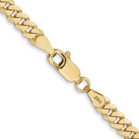 14k 3.9mm Flat Beveled Curb Chain-FBU100-24