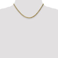 14k 3.9mm Flat Beveled Curb Chain-FBU100-16