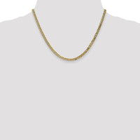 14k 3.9mm Flat Beveled Curb Chain-FBU100-18