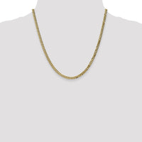 14k 3.9mm Flat Beveled Curb Chain-FBU100-20