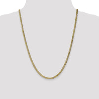 14k 3.9mm Flat Beveled Curb Chain-FBU100-24