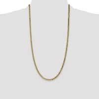 14k 3.9mm Flat Beveled Curb Chain-FBU100-28