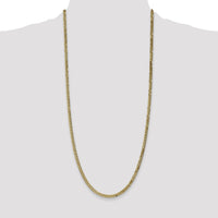14k 3.9mm Flat Beveled Curb Chain-FBU100-30