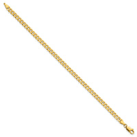 14k 3.9mm Flat Beveled Curb Chain-FBU100-9