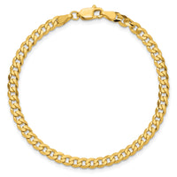 14k 3.9mm Flat Beveled Curb Chain-FBU100-9