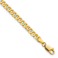 14k 3.9mm Flat Beveled Curb Chain-FBU100-9